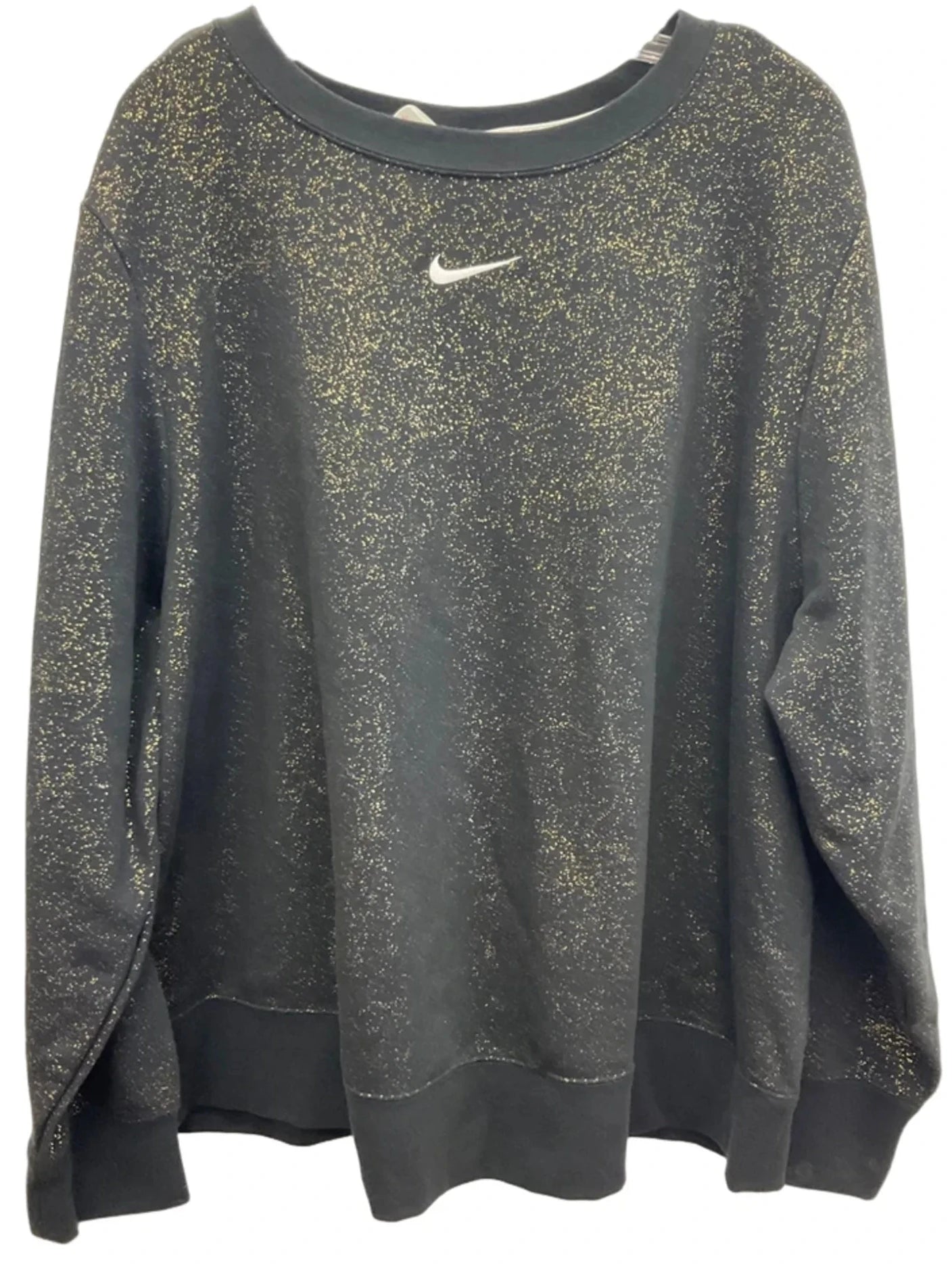 Athletic Top Long Sleeve Crewneck By Nike In Black, Size: 3x