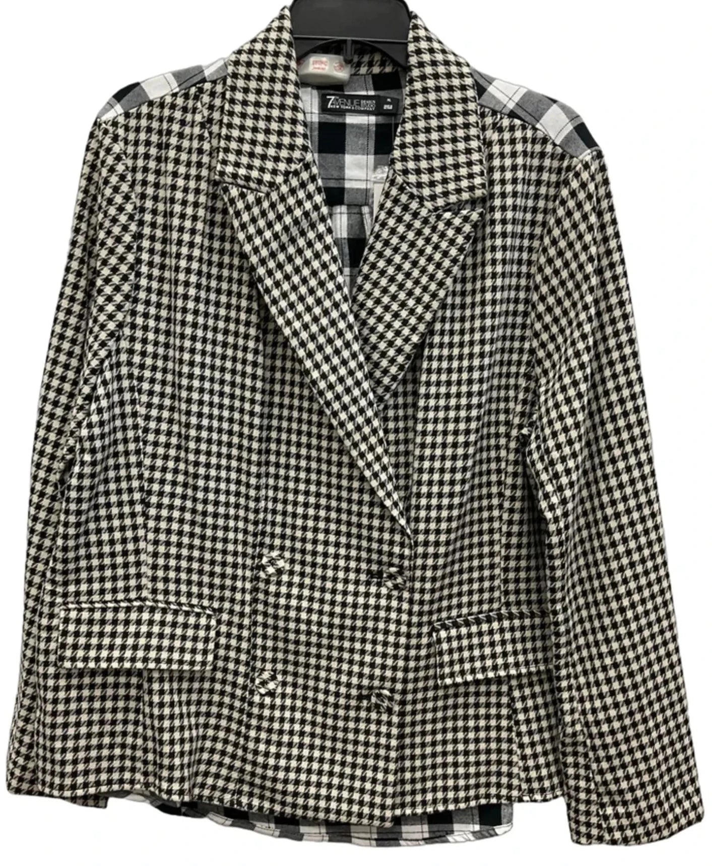 Blazer By New York And Co In Black & White, Size: Xl