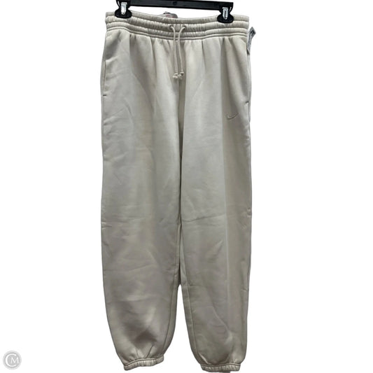 Athletic Pants By Nike In Cream, Size: S
