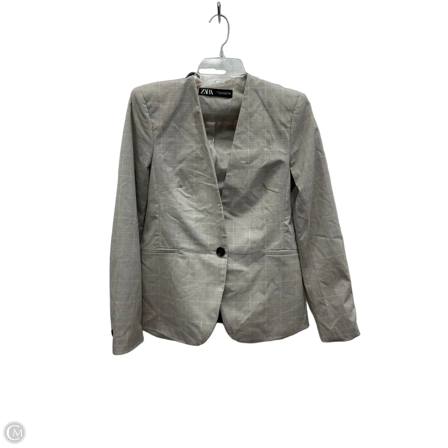 Blazer By Zara In Plaid Pattern, Size: S