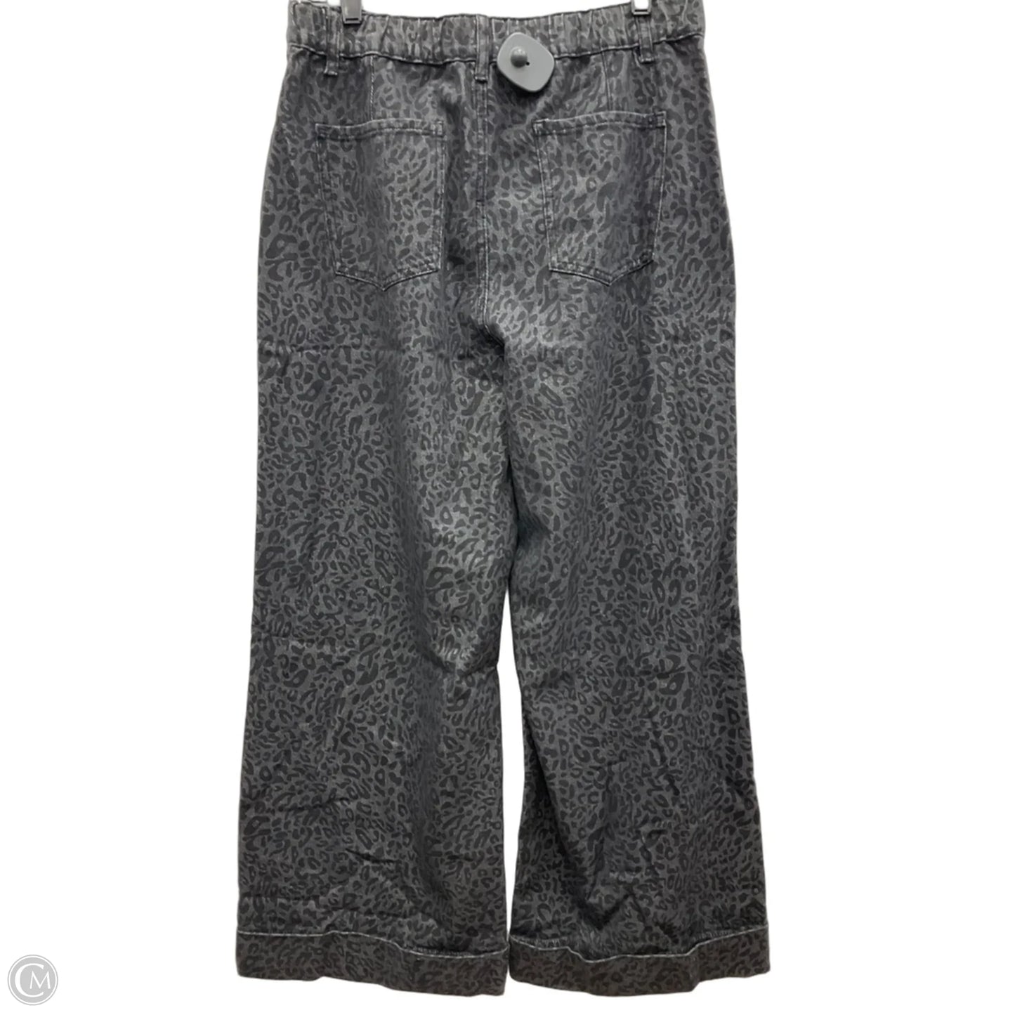 Jeans Wide Leg By Clothes Mentor In Animal Print, Size: 10