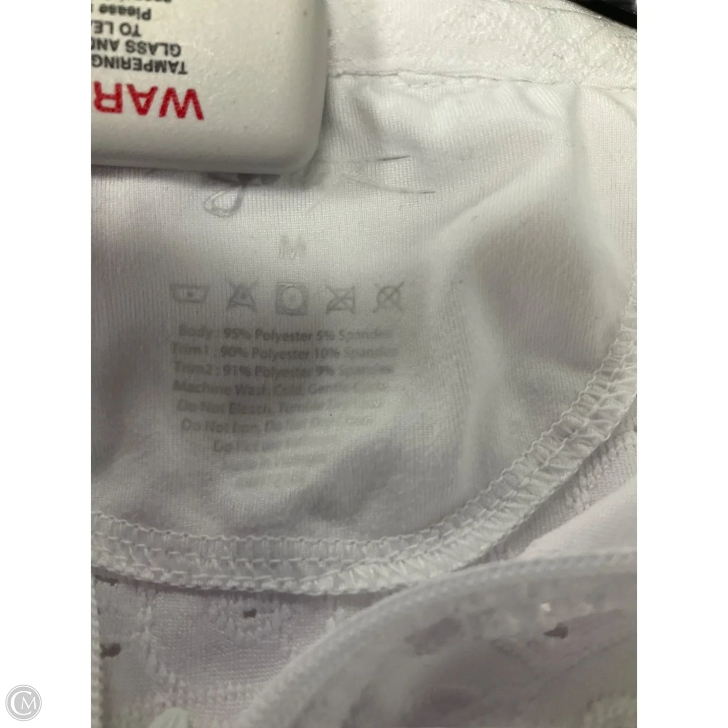 Athletic Jacket By Gottex In White, Size: M