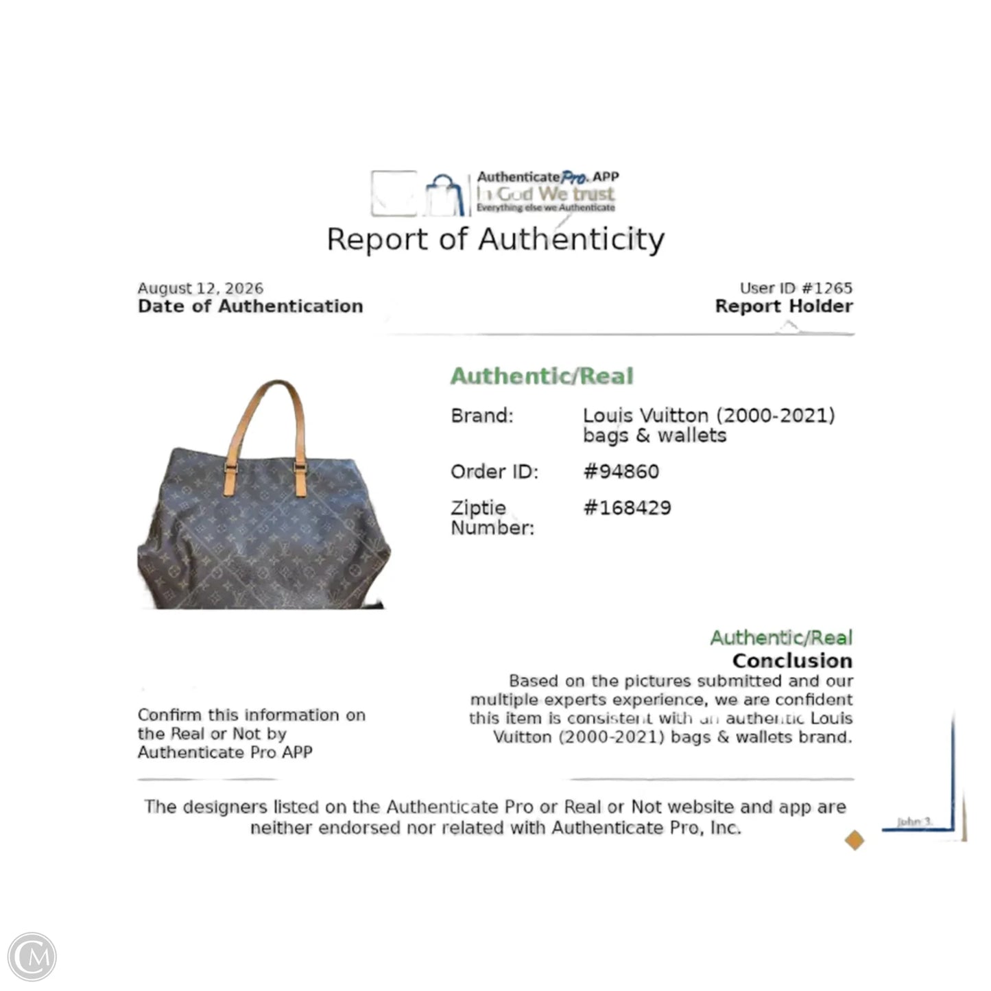 Handbag Luxury Designer By Louis Vuitton, Size: Large