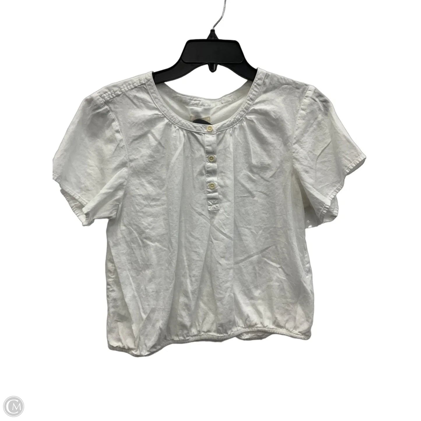 Top Short Sleeve By Pact In White, Size: S