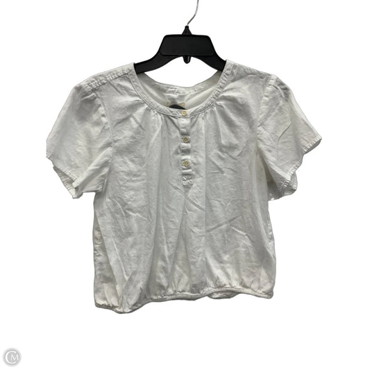 Top Short Sleeve By Pact In White, Size: S