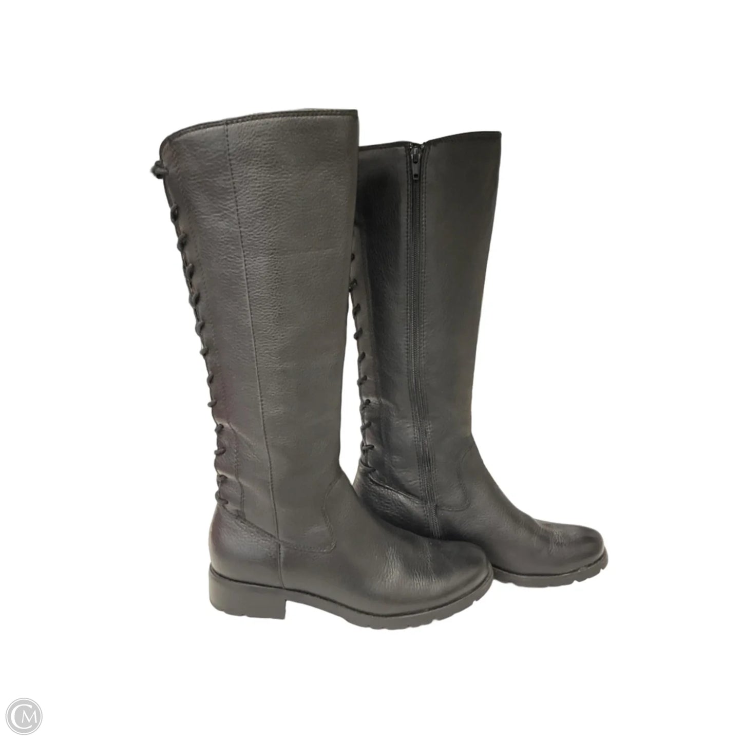 Boots Knee Flats By Sofft In Black, Size: 8.5