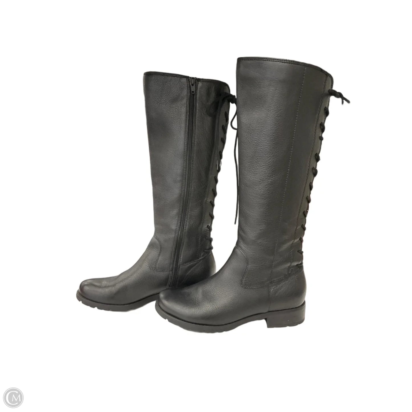Boots Knee Flats By Sofft In Black, Size: 8.5