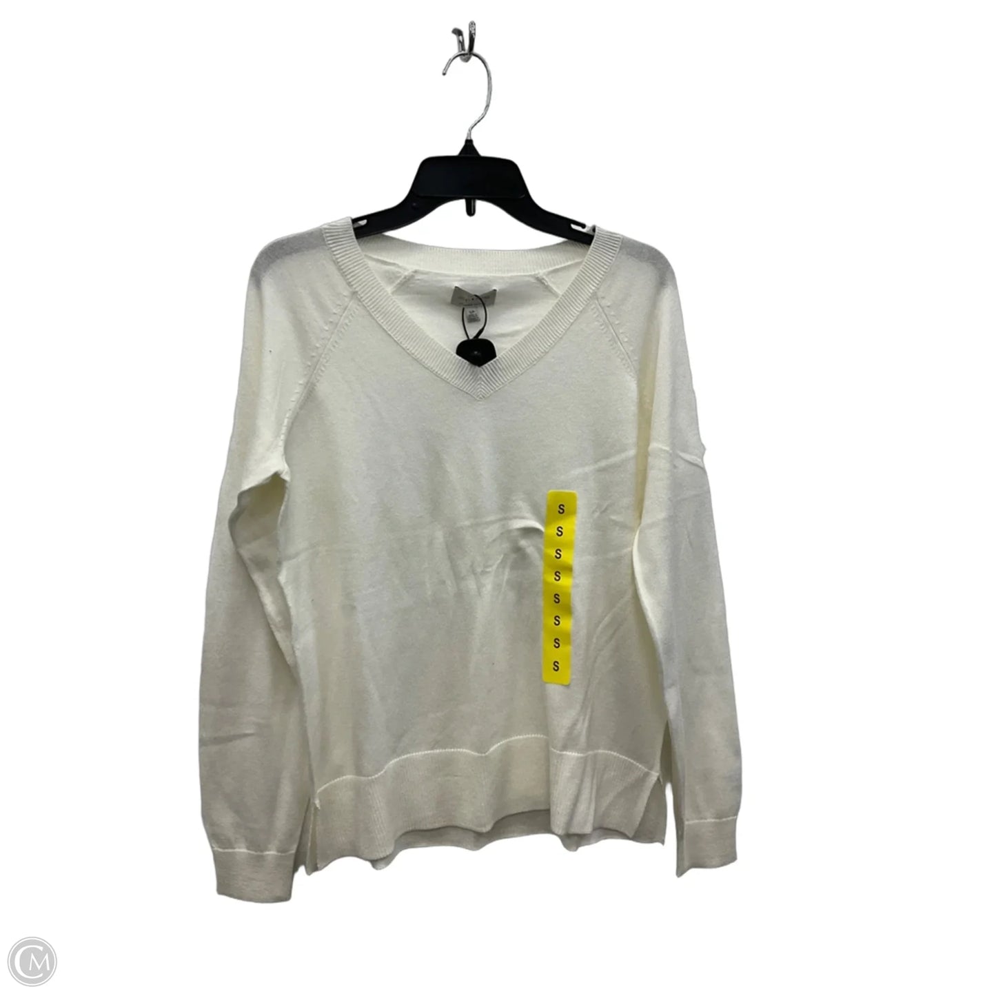 Top Long Sleeve By Lucky Brand In White, Size: S
