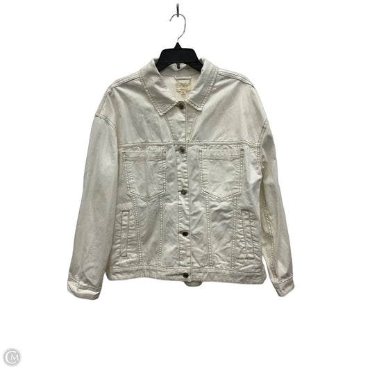 Jacket Denim By Thread And Supply In White, Size: M