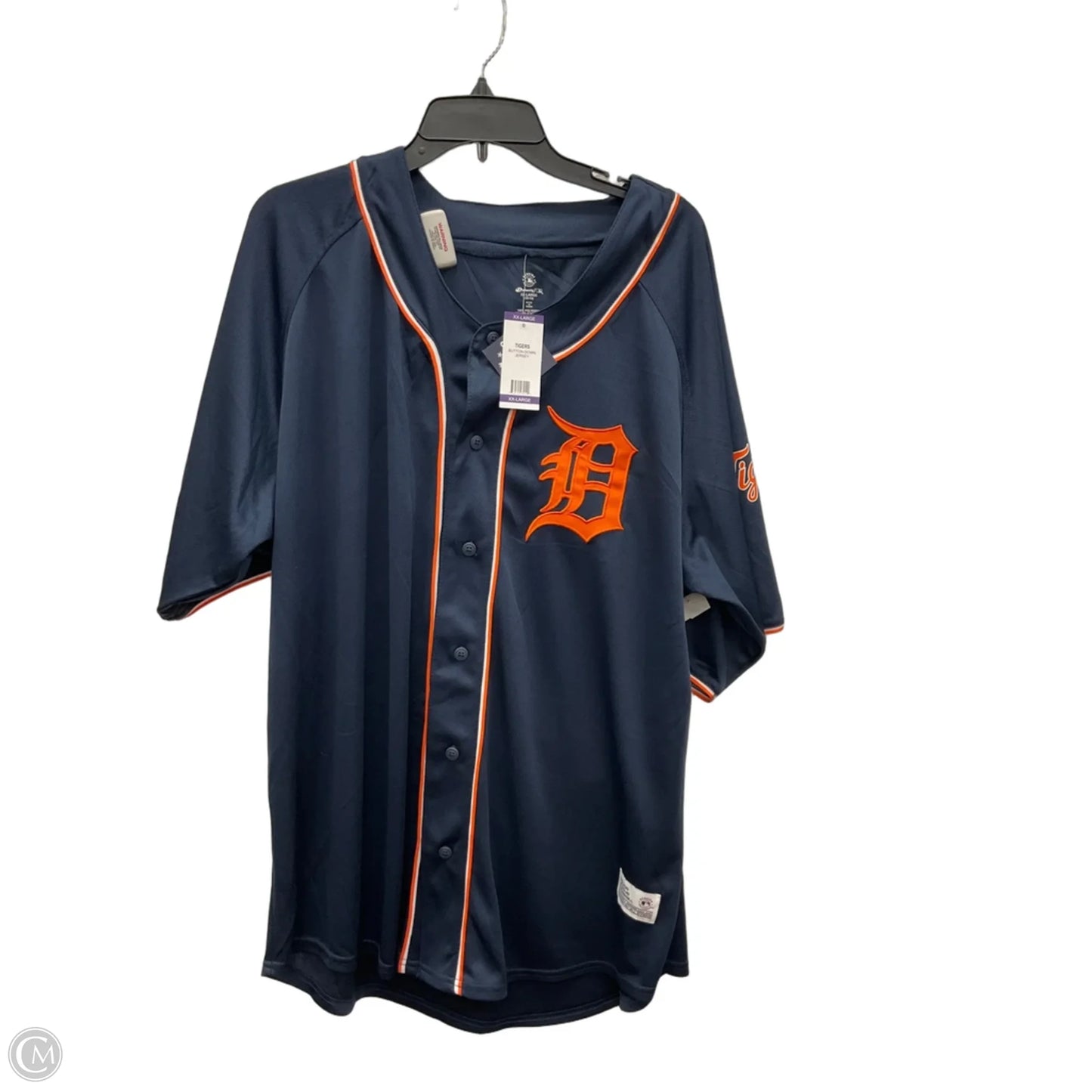 Athletic Top Short Sleeve By Clothes Mentor In Navy, Size: 2x