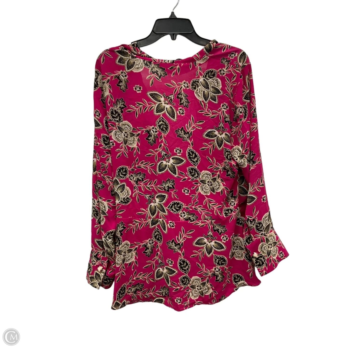 Top Long Sleeve By Vince Camuto In Pink, Size: Xl