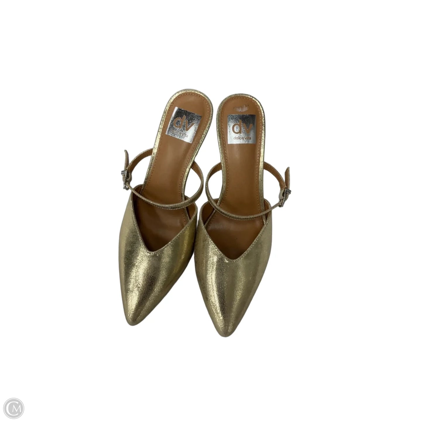 Shoes Heels Kitten By Dolce Vita In Gold, Size: 6.5
