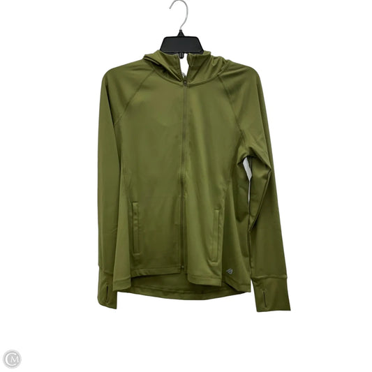 Athletic Jacket By Eddie Bauer In Green, Size: M