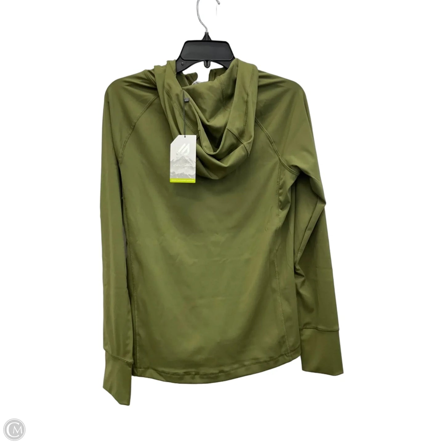 Athletic Jacket By Eddie Bauer In Green, Size: M