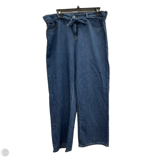 Jeans Wide Leg By Clothes Mentor In Blue Denim, Size: 10