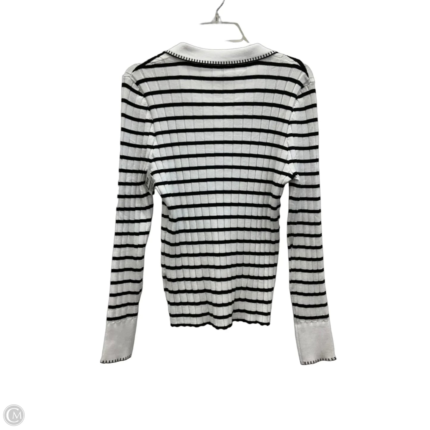 Top Long Sleeve By Exlura In Striped Pattern, Size: Xl