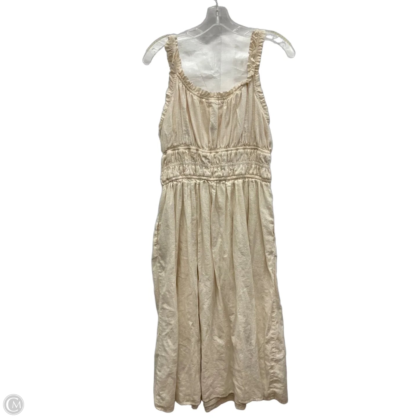Dress Casual Midi By Lc Lauren Conrad In Cream, Size: L