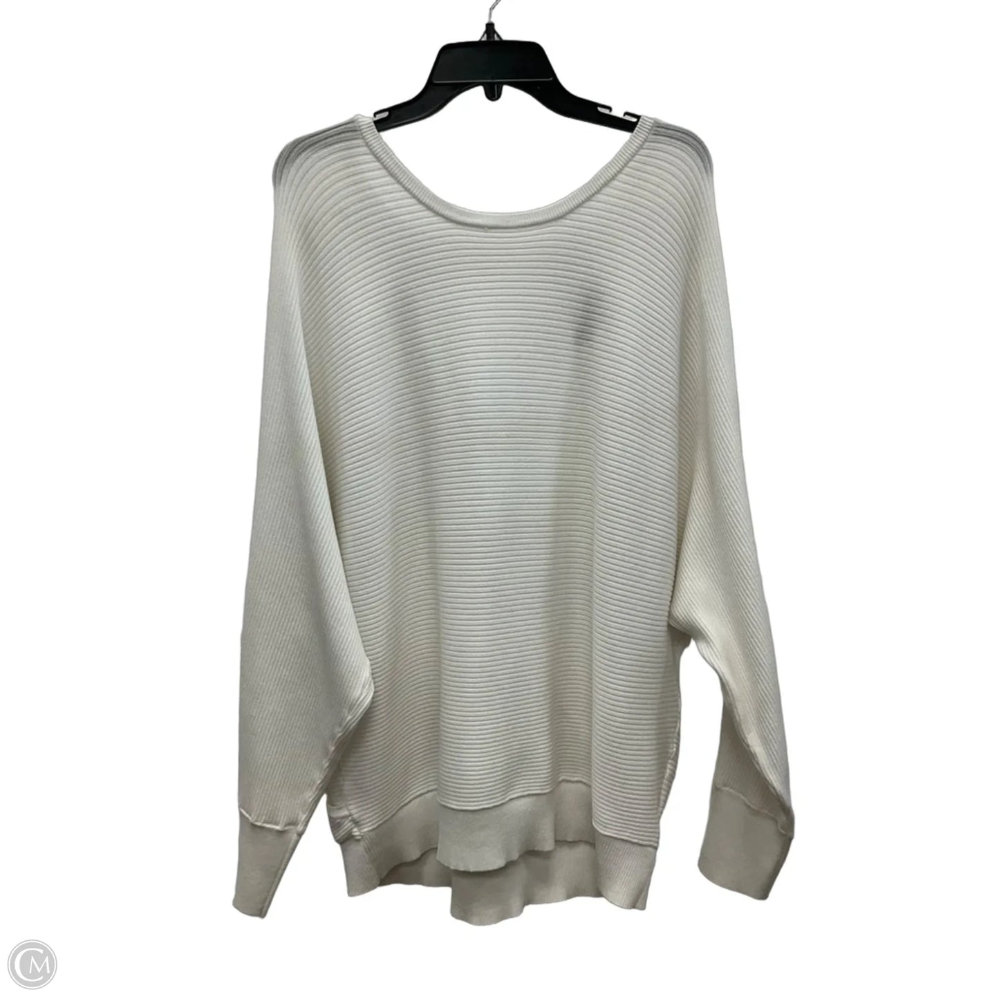 Top Long Sleeve By Express In White, Size: Xl