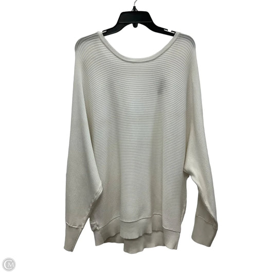 Top Long Sleeve By Express In White, Size: Xl