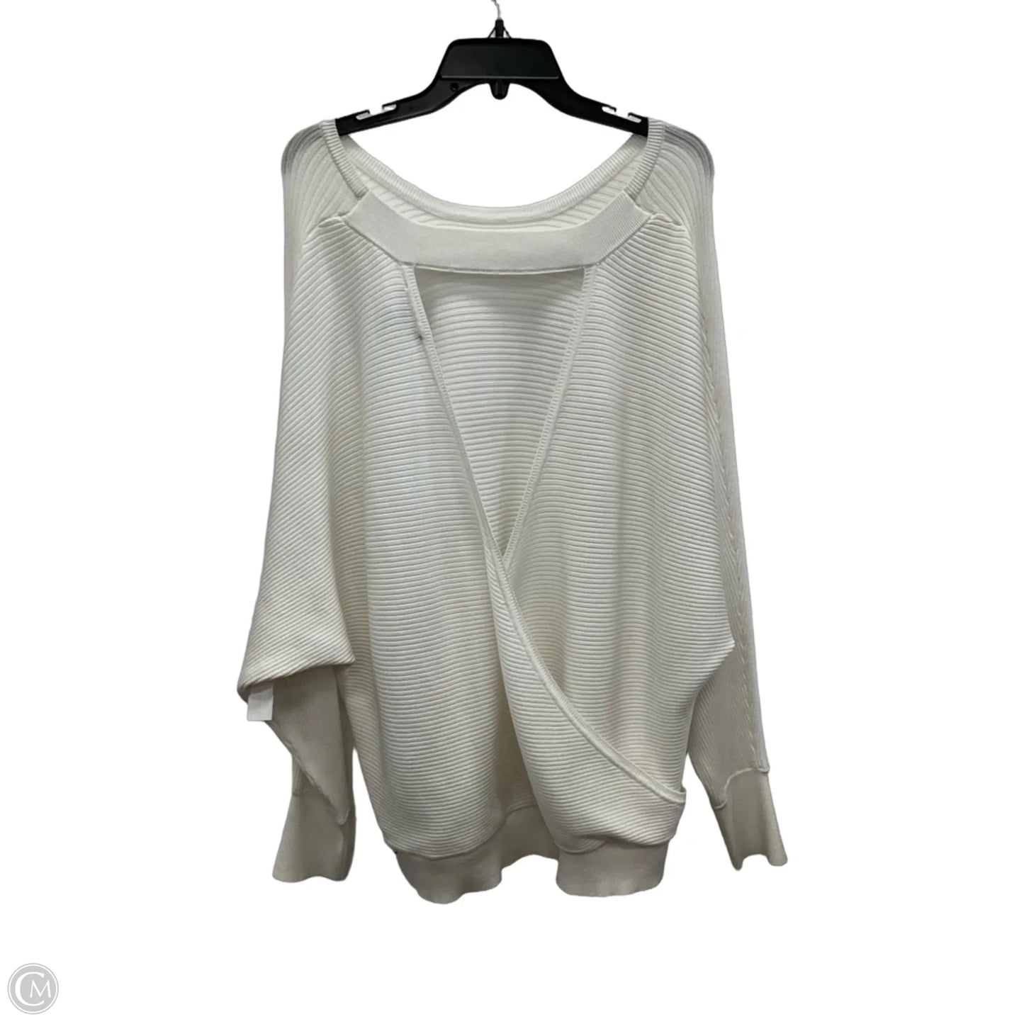 Top Long Sleeve By Express In White, Size: Xl