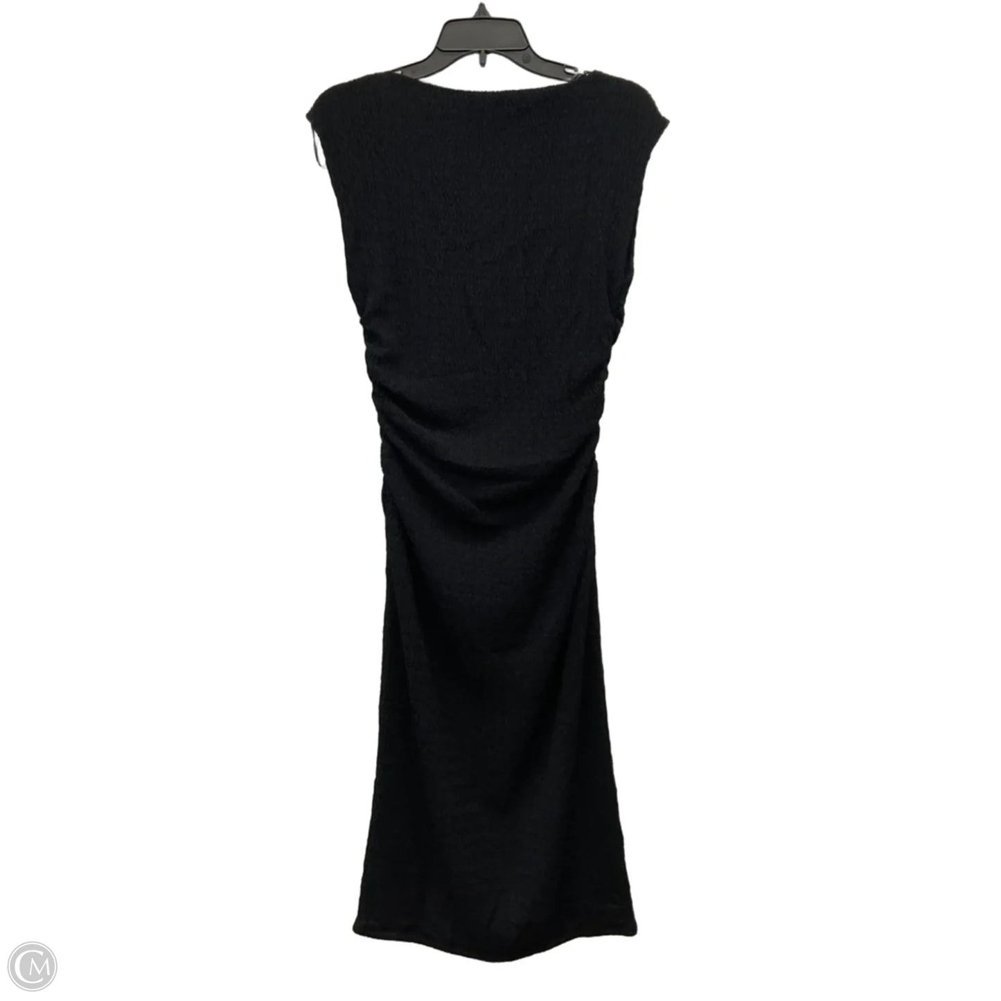 Dress Party Midi By H&m In Black, Size: M