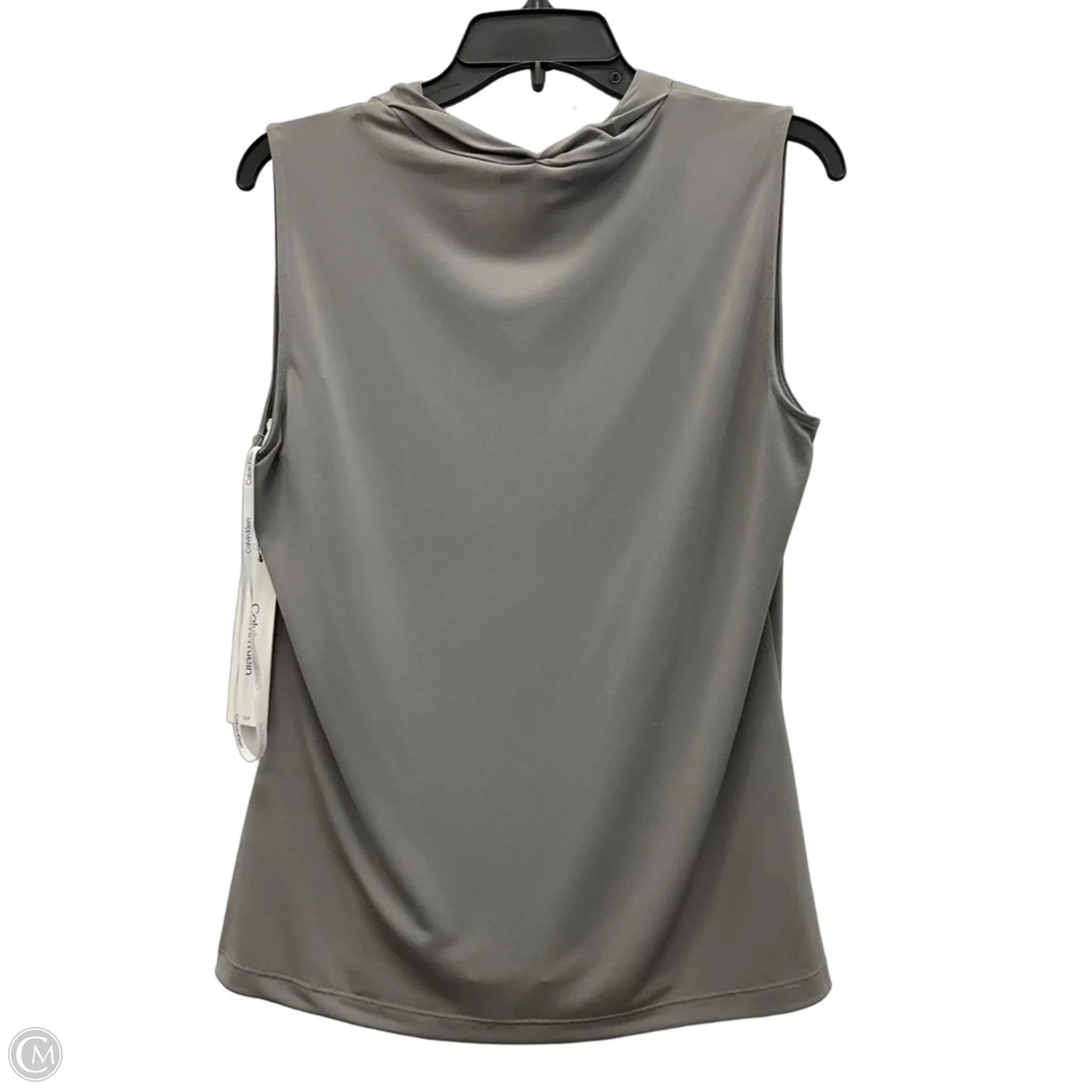 Top Sleeveless By Calvin Klein In Grey, Size: M