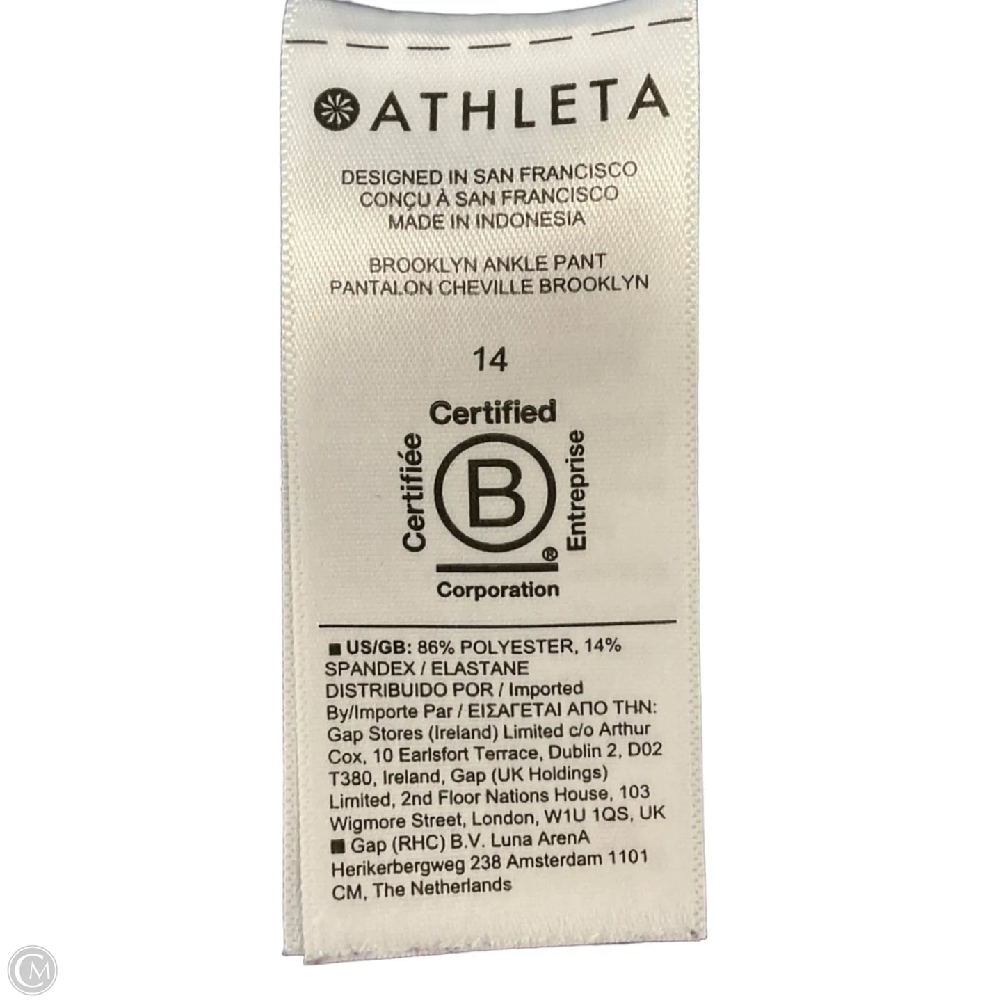Athletic Pants By Athleta In Blue, Size: Xl
