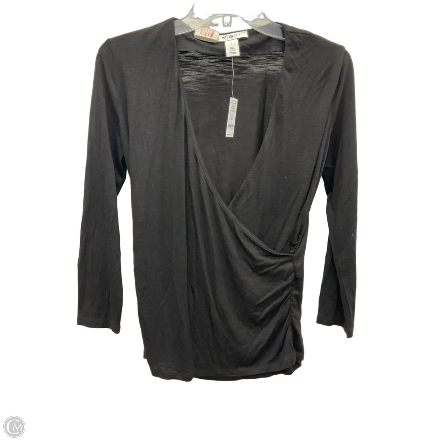 Top Long Sleeve By White House Black Market In Black, Size: S