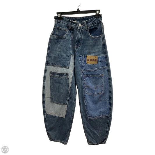 Jeans Wide Leg By Micas In Blue Denim, Size: Xs