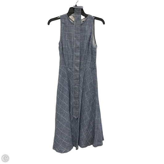 Dress Casual Midi By Brooks Brothers In Blue, Size: Xs