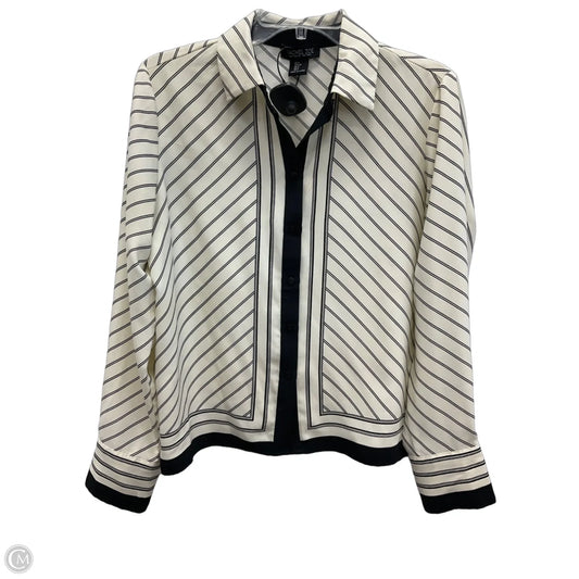 Blouse Long Sleeve By Rachel Zoe In Striped Pattern, Size: S