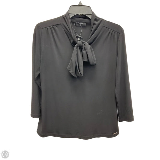 Top 3/4 Sleeve By T Tahari In Black, Size: S
