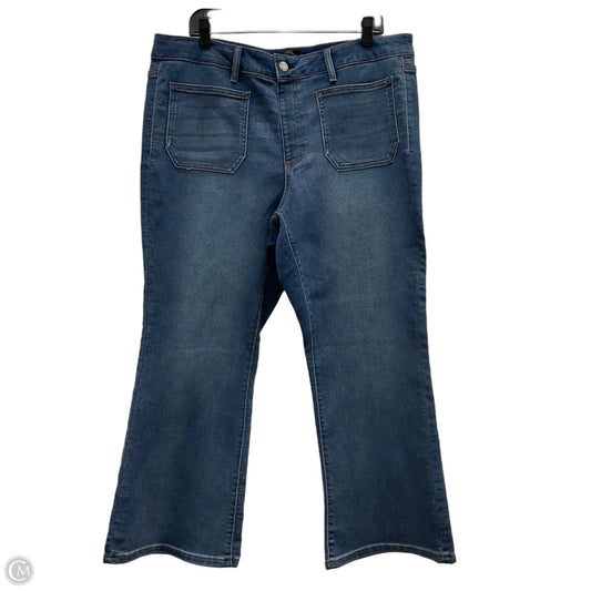 Jeans Wide Leg By Stitch Star In Blue Denim, Size: 1x