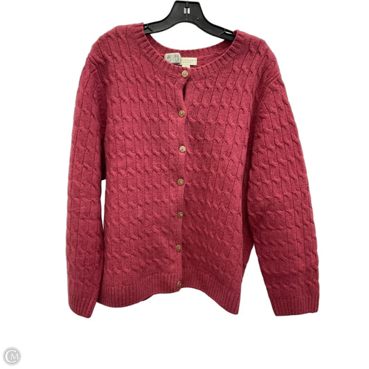 Cardigan By Appleseeds In Pink, Size: 2x