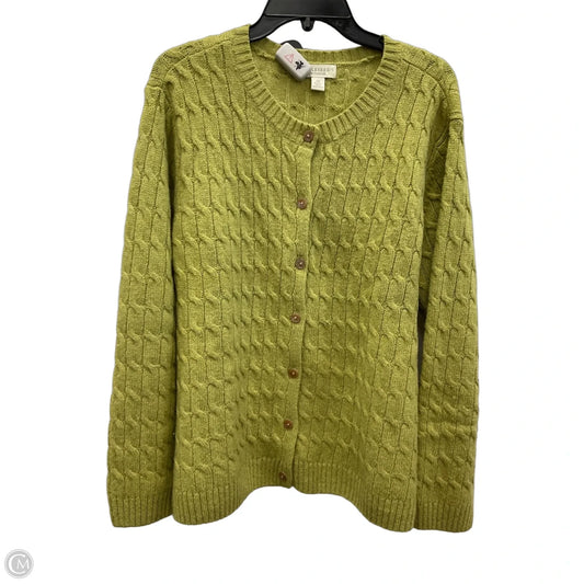 Cardigan By Appleseeds In Green, Size: 2x