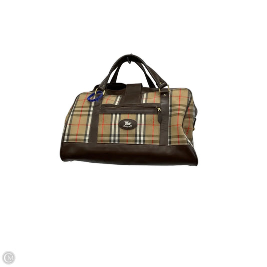 Duffle And Weekender Luxury Designer By Burberry, Size: Large