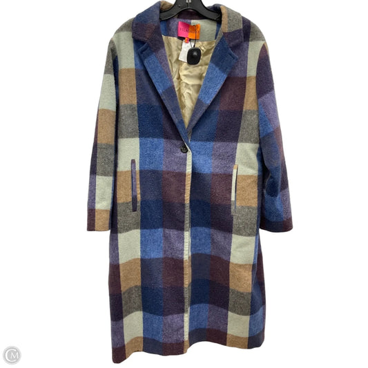 Coat Trench Coat By Vilagallo In Multi-colored, Size: M