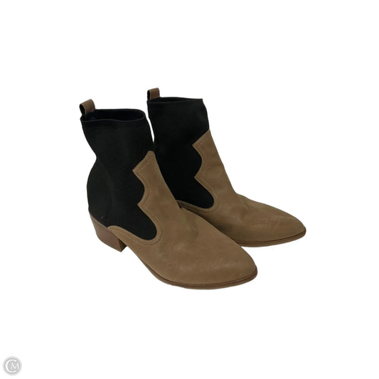 Boots Ankle Heels By Mia In Brown, Size: 11