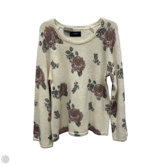 Sweater By Lucky Brand In White, Size: L