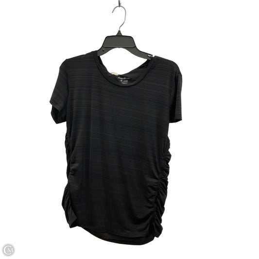 Athletic Top Short Sleeve By Eddie Bauer In Grey, Size: Xl