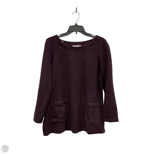 Top 3/4 Sleeve By Pure Jill In Purple, Size: M