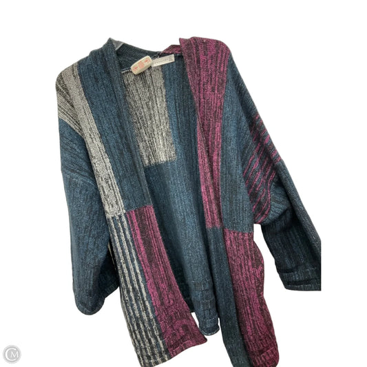 Cardigan By Retrology In Blue & Purple, Size: M