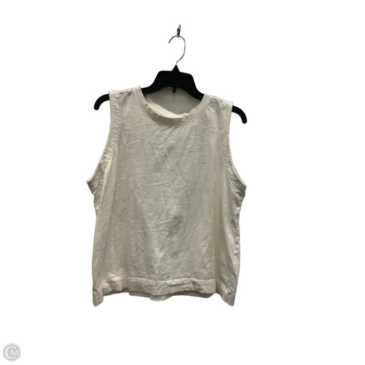 Top Sleeveless By Maeve In Cream, Size: M