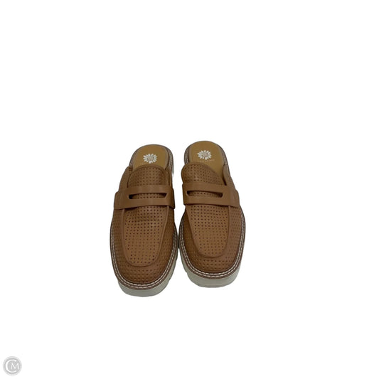 Shoes Heels Block By Yellow Box In Tan, Size: 9