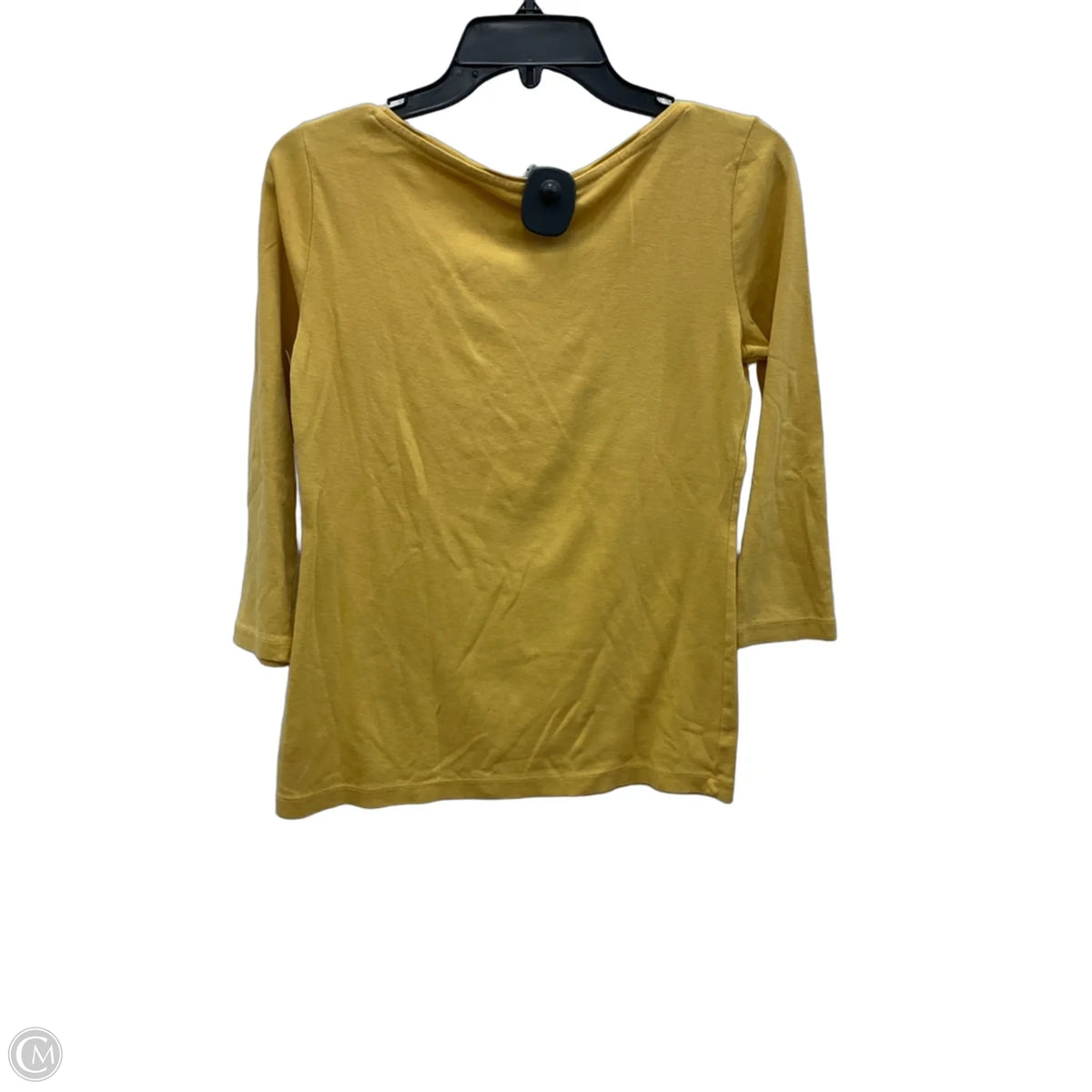 Top Long Sleeve Basic By Talbots In Yellow, Size: Sp