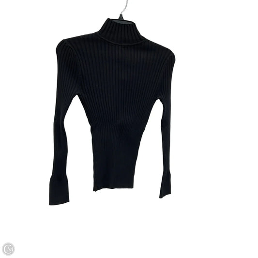 Top Long Sleeve Basic By Loft In Black, Size: S