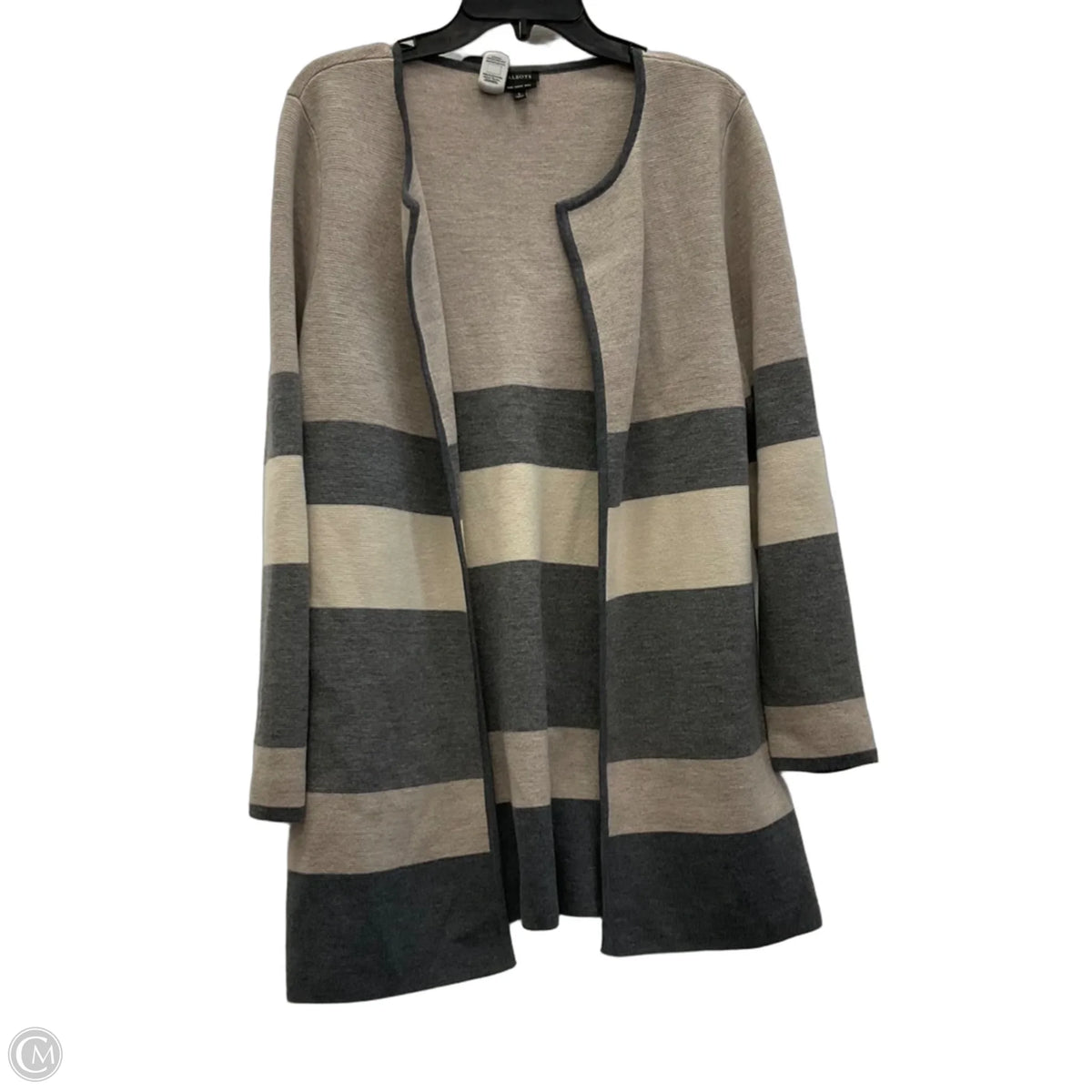 Cardigan By Talbots In Striped Pattern, Size: L