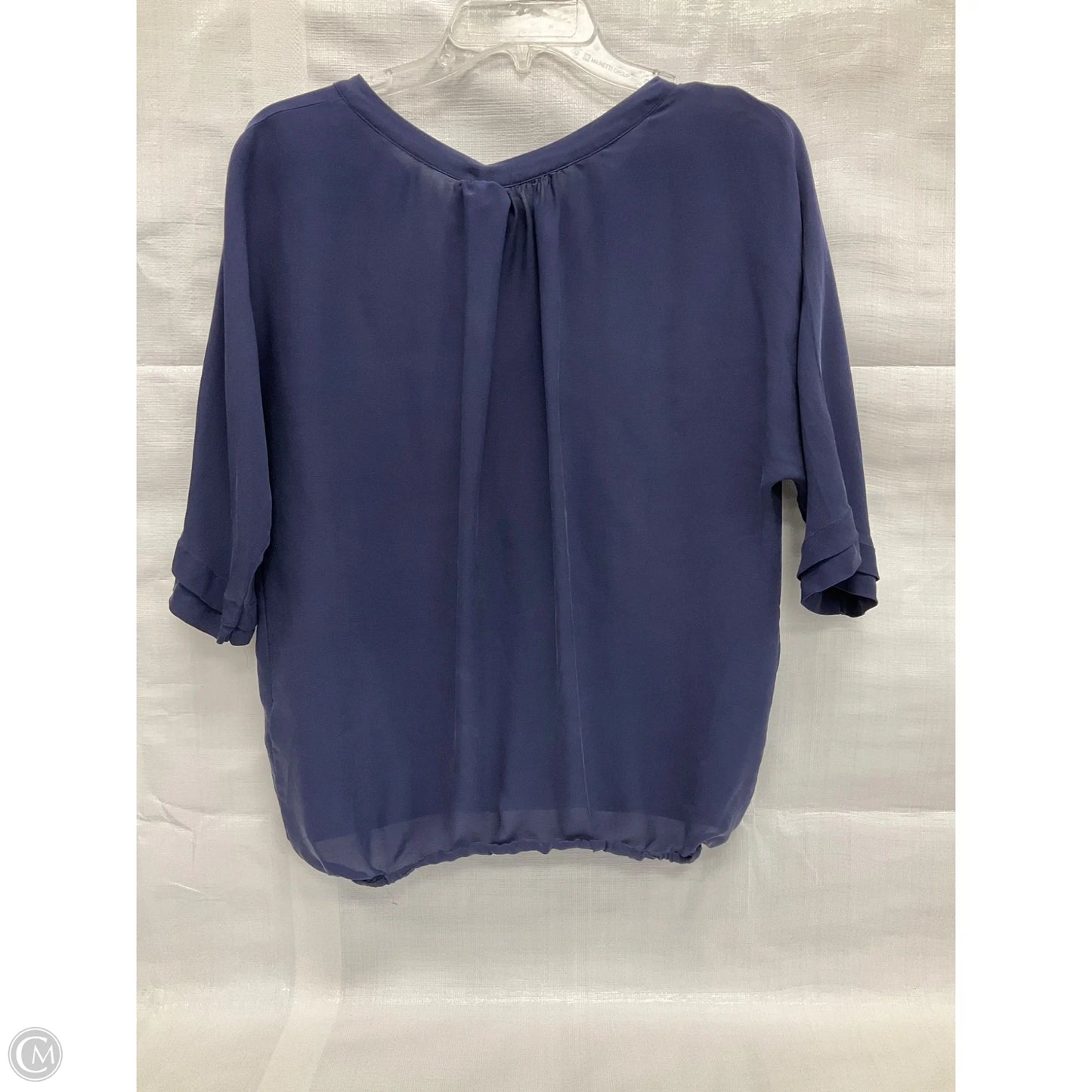 Blouse Short Sleeve By Joie In Navy, Size: S