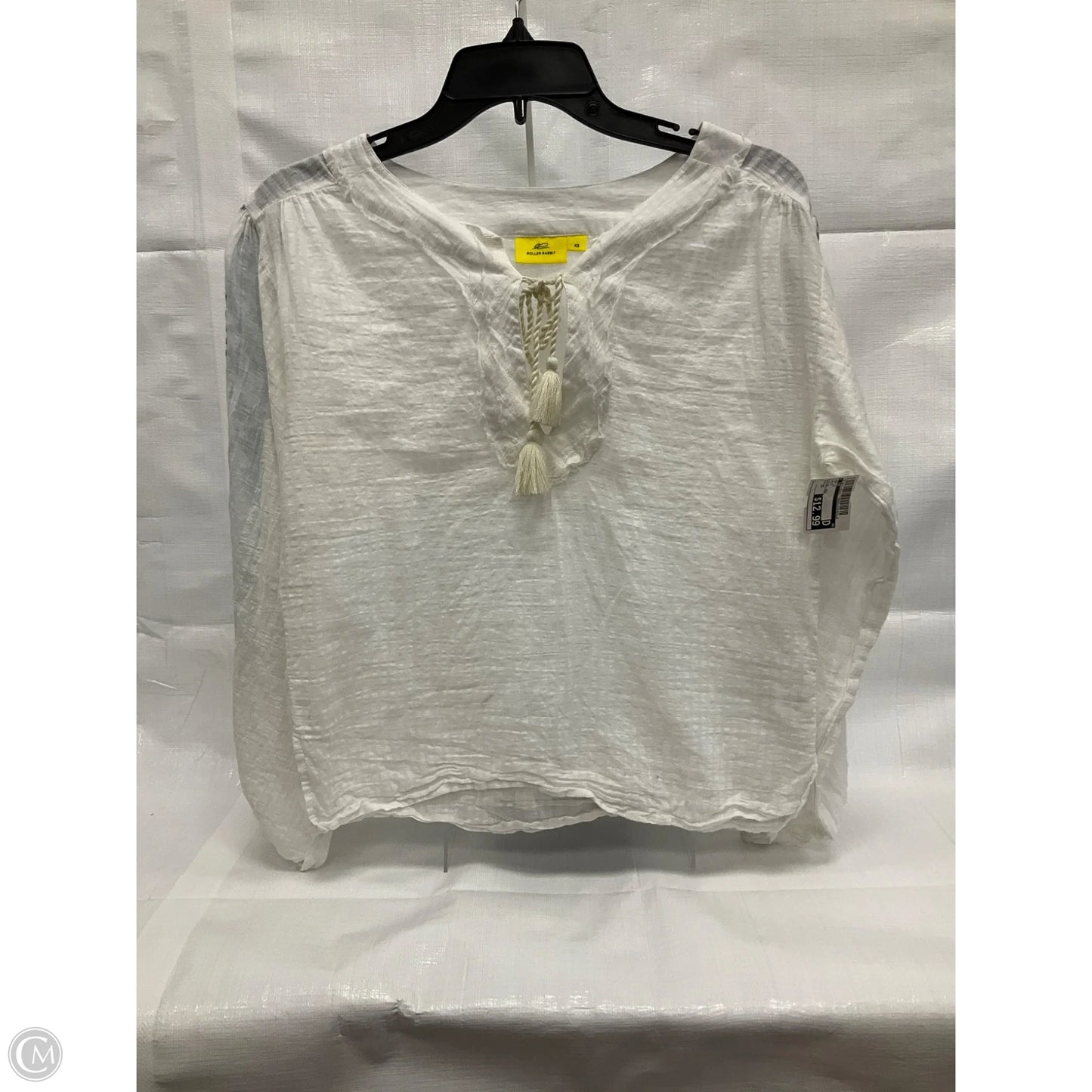 Top Long Sleeve By Cmc In White, Size: Xs