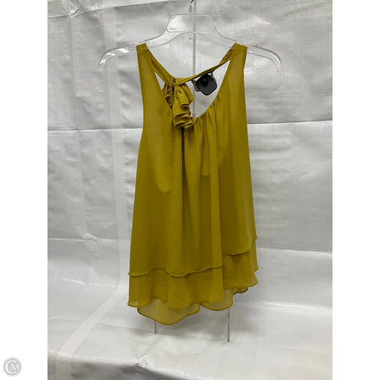Top Sleeveless By Naked Zebra In Yellow, Size: S